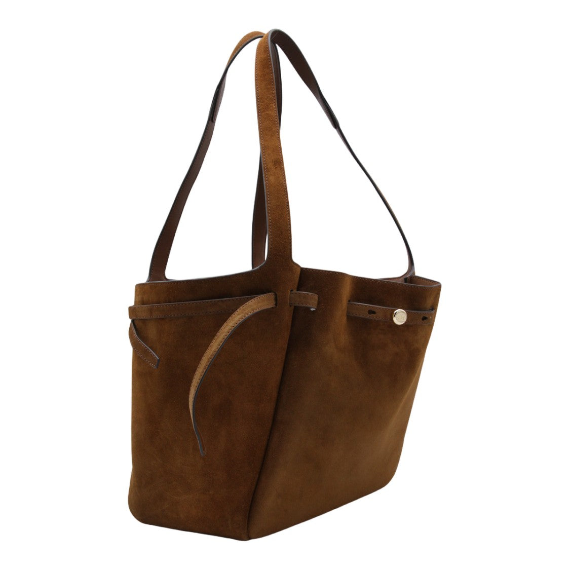 Tory Burch Suede Handbag With Adjustable Silhouette