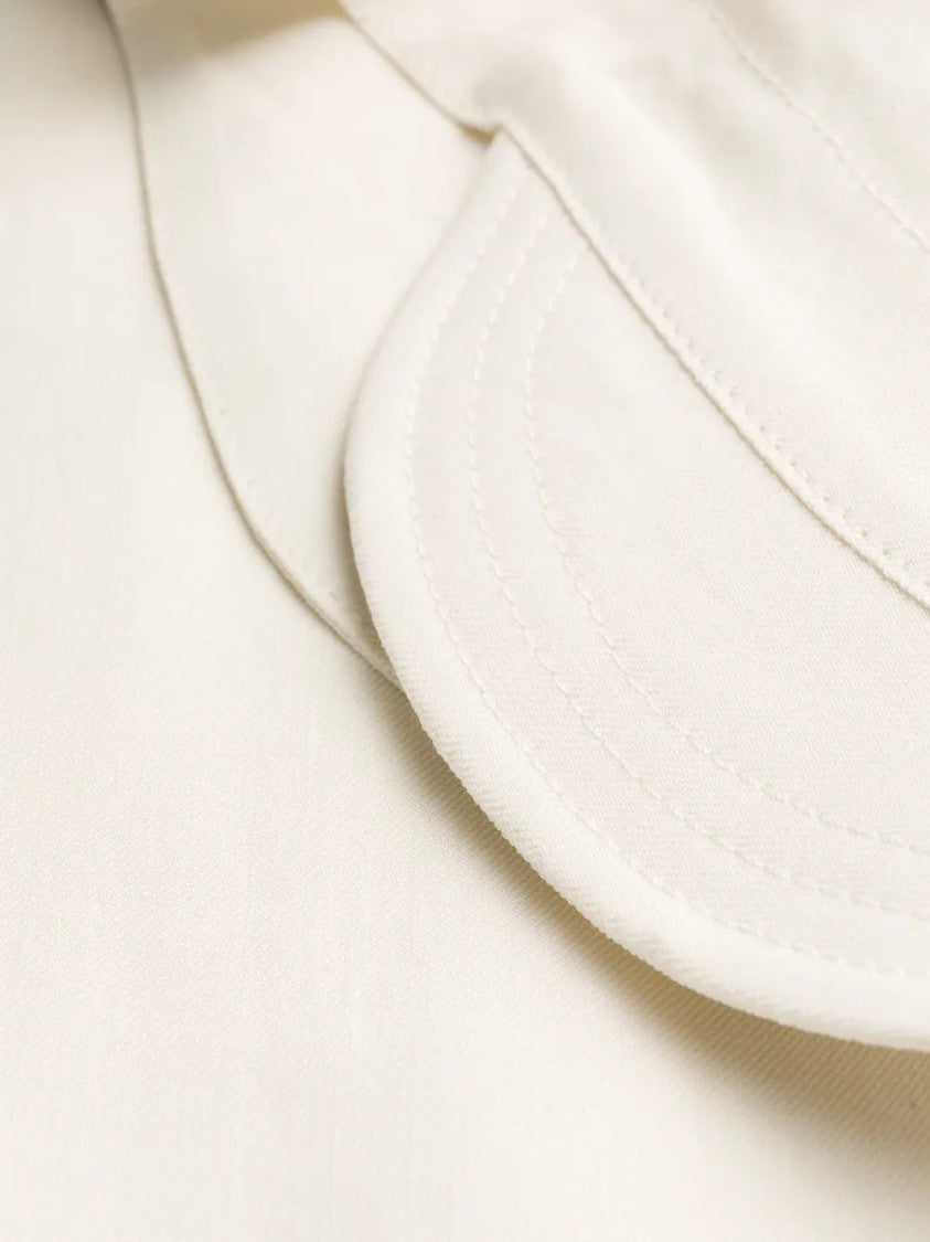 Off-White Flared Curved Cuff Trousers