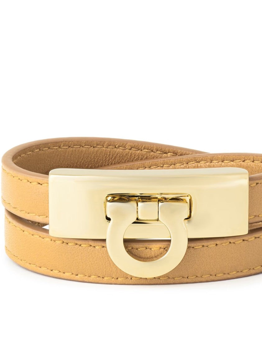 Ferragamo Hug Gancini Logo Bracelet