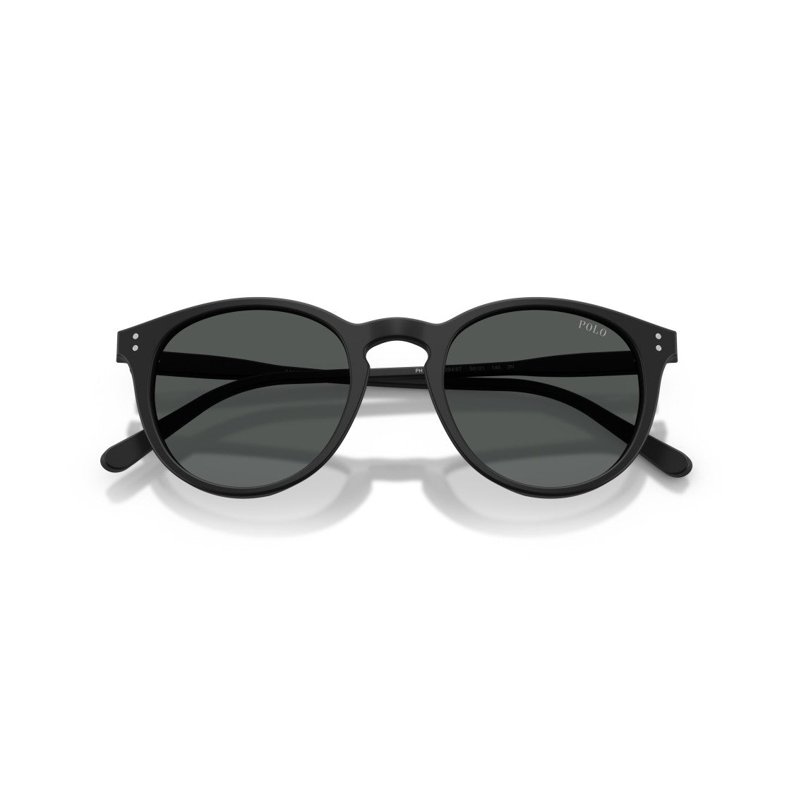 Polo Ralph Lauren 0Ph4110 Classic Round Frame Polished Black Sunglasses