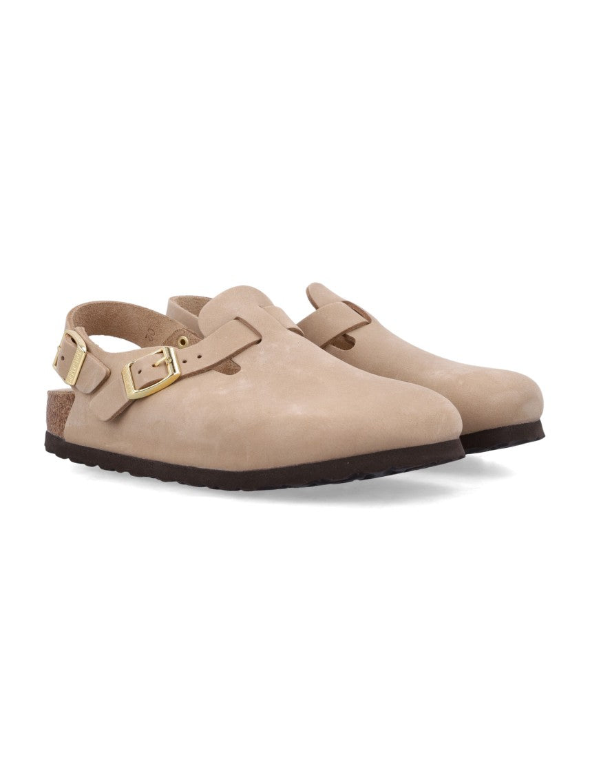 Birkenstock Tokio Nubuck Leather Clog Sandals
