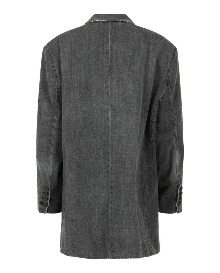 Balenciaga Stonewashed Denim Blazer