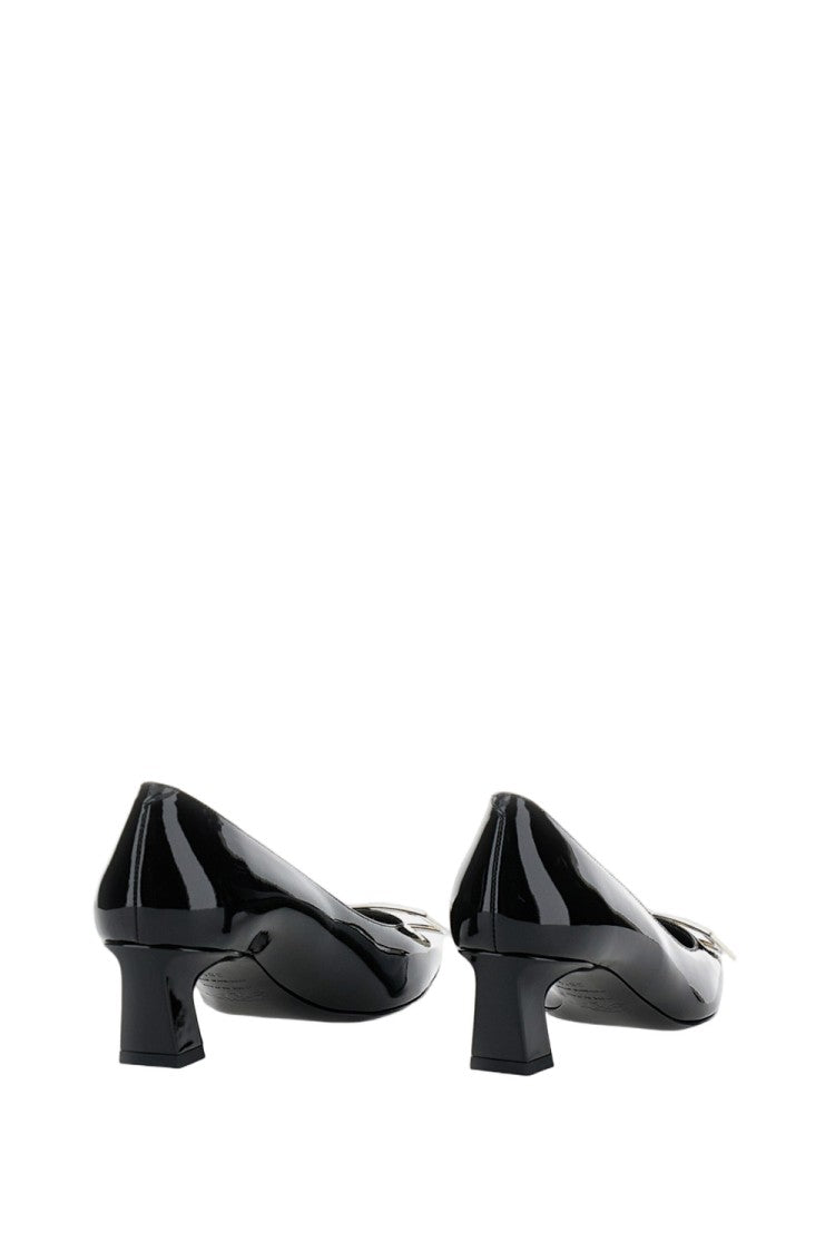Roger Vivier Glossy Black Patent Pumps