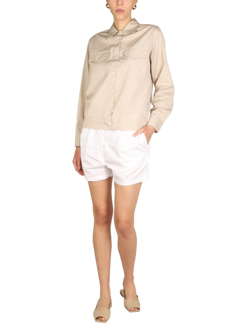 Aspesi Pointed Collar Cotton Shirt