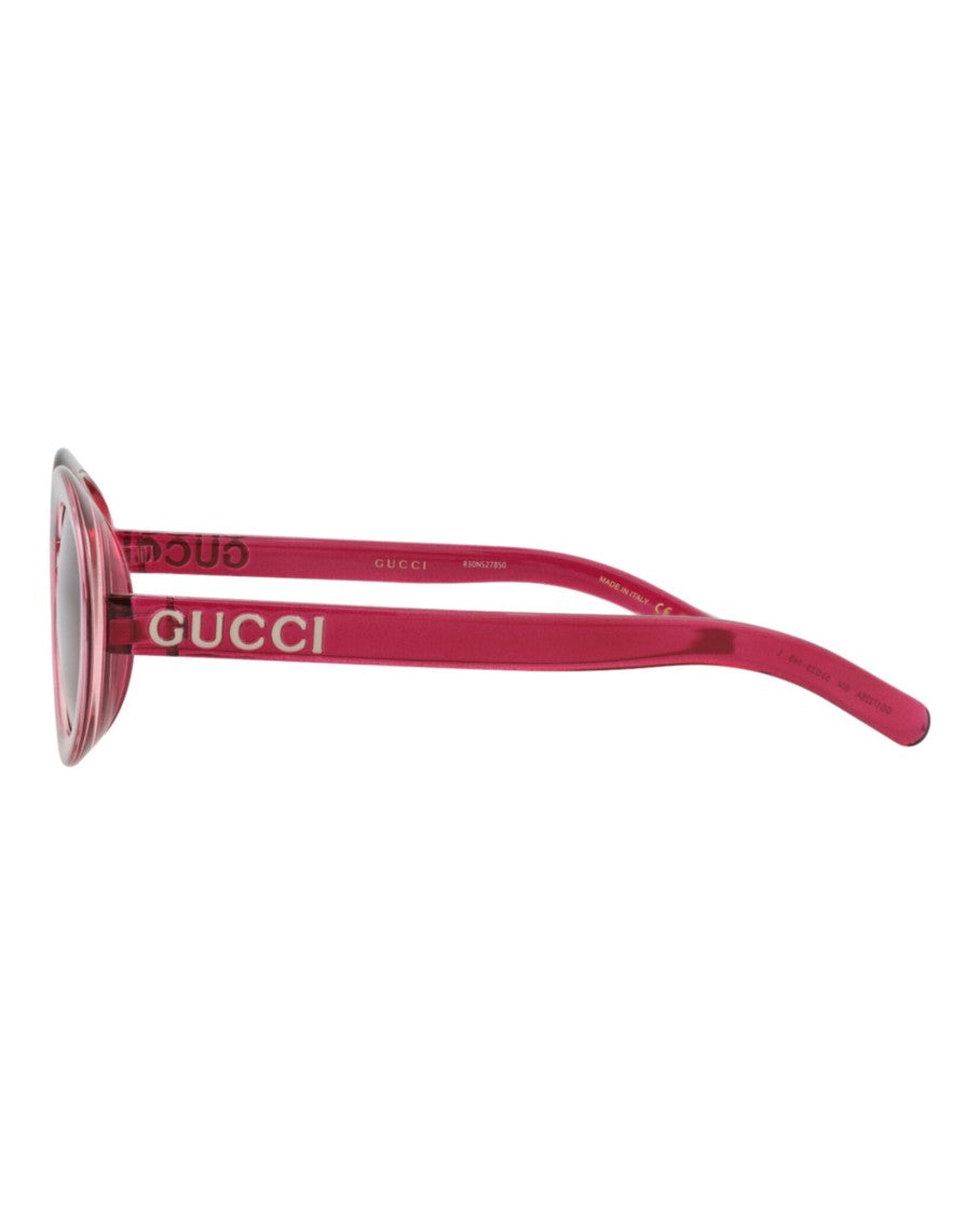 Gucci Round-Frame Injection Sunglasses With Glossy Finish