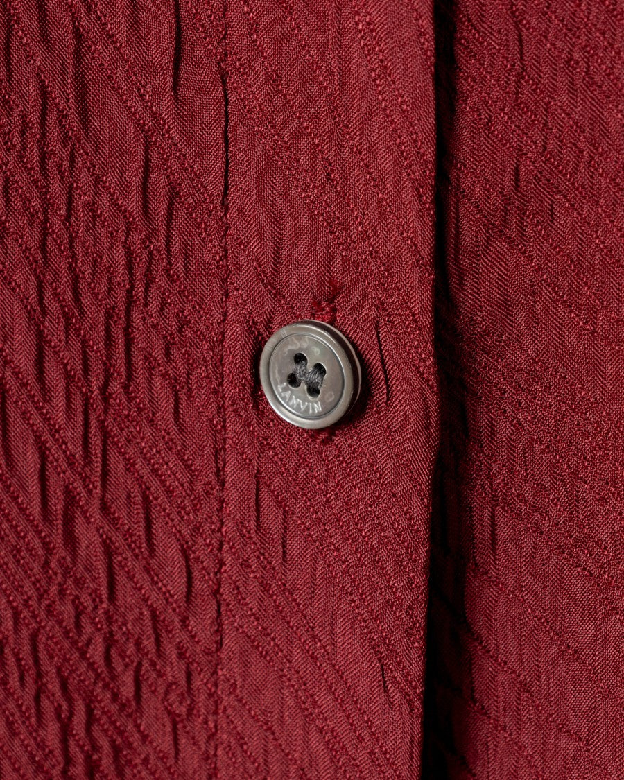Lanvin Textured Red Shirt