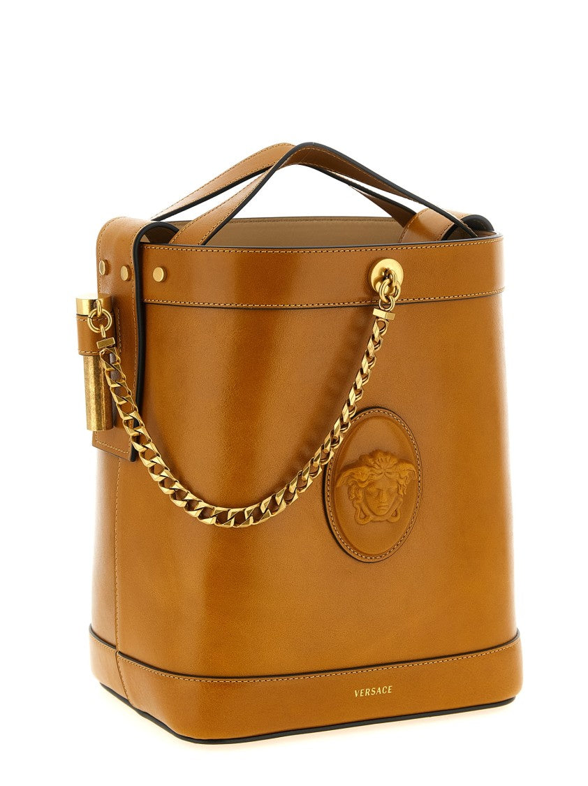 Versace 'Pivot' Small Bucket Bag