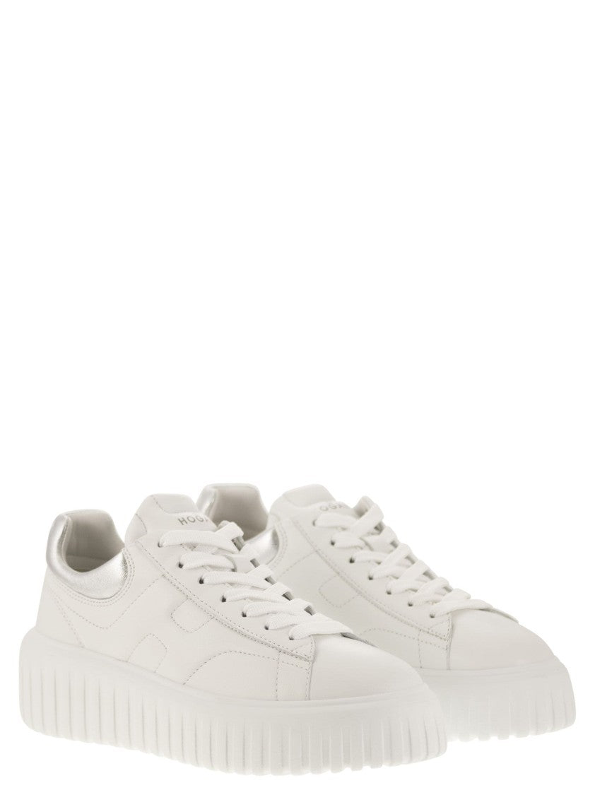 Hogan Sporty Nappa Leather Trainers With H Accents