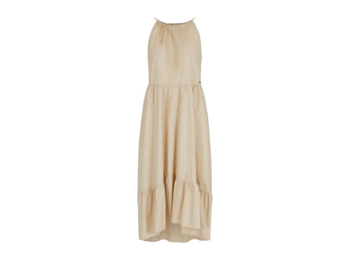 Armani Exchange Fluid Midi Dress With Halterneck