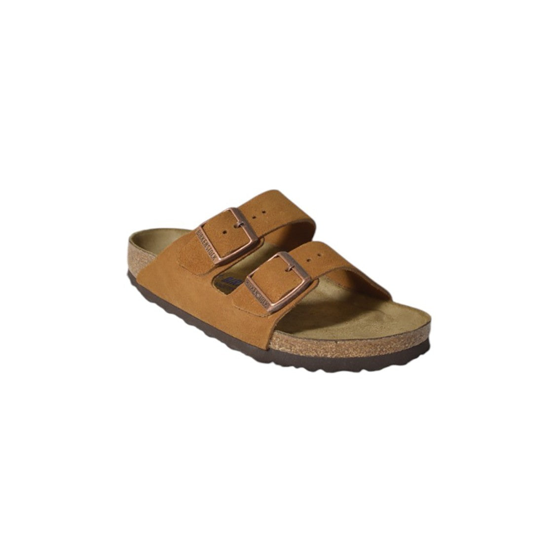 Birkenstock Arizona Mink Suede Sandals In Castoro