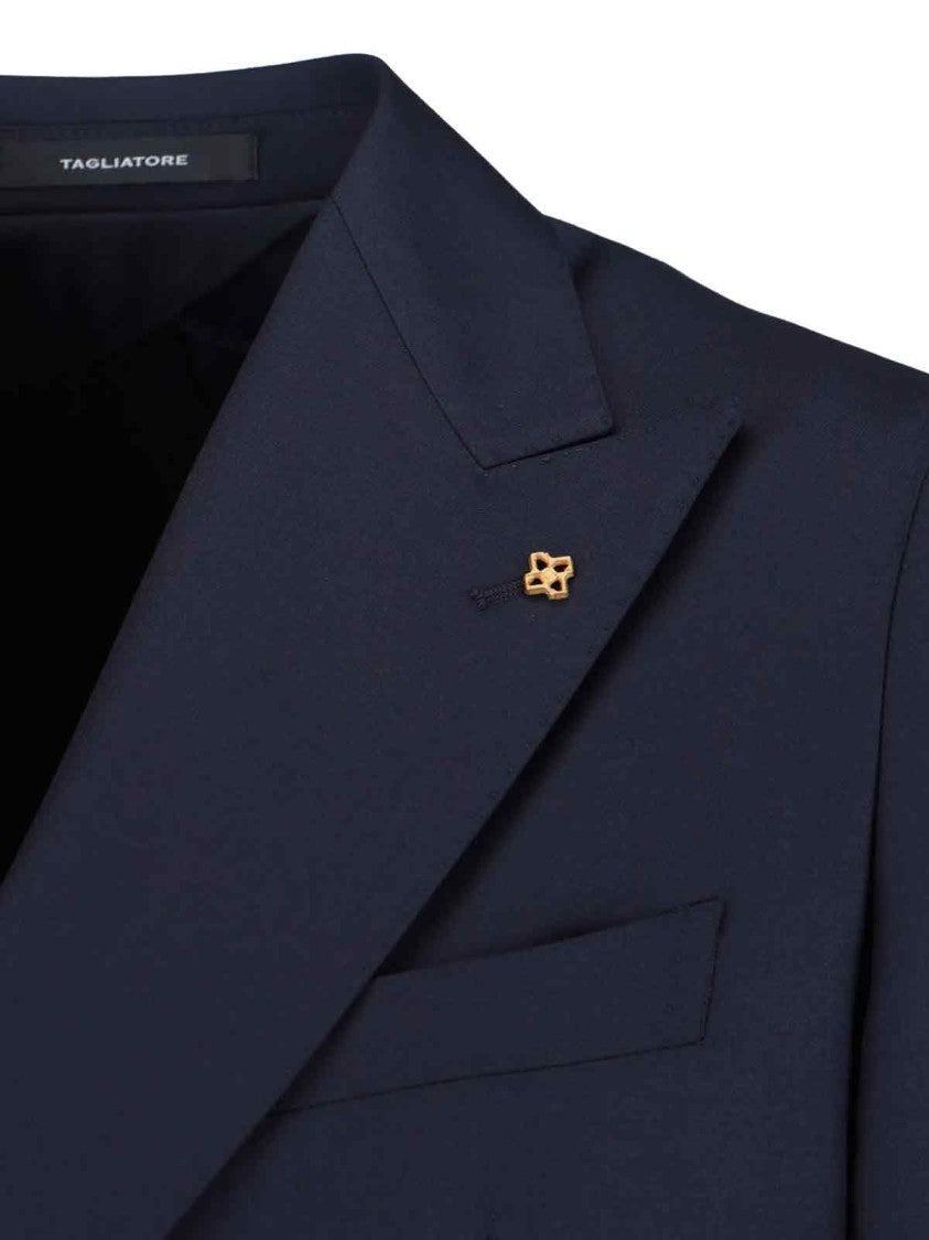 Tagliatore Double-Breasted Blazer – Blue