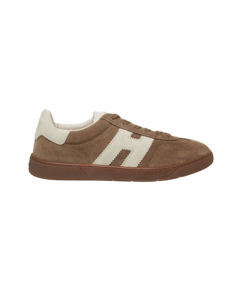 Hogan Suede Sneakers With Contrasting Logo Detail
