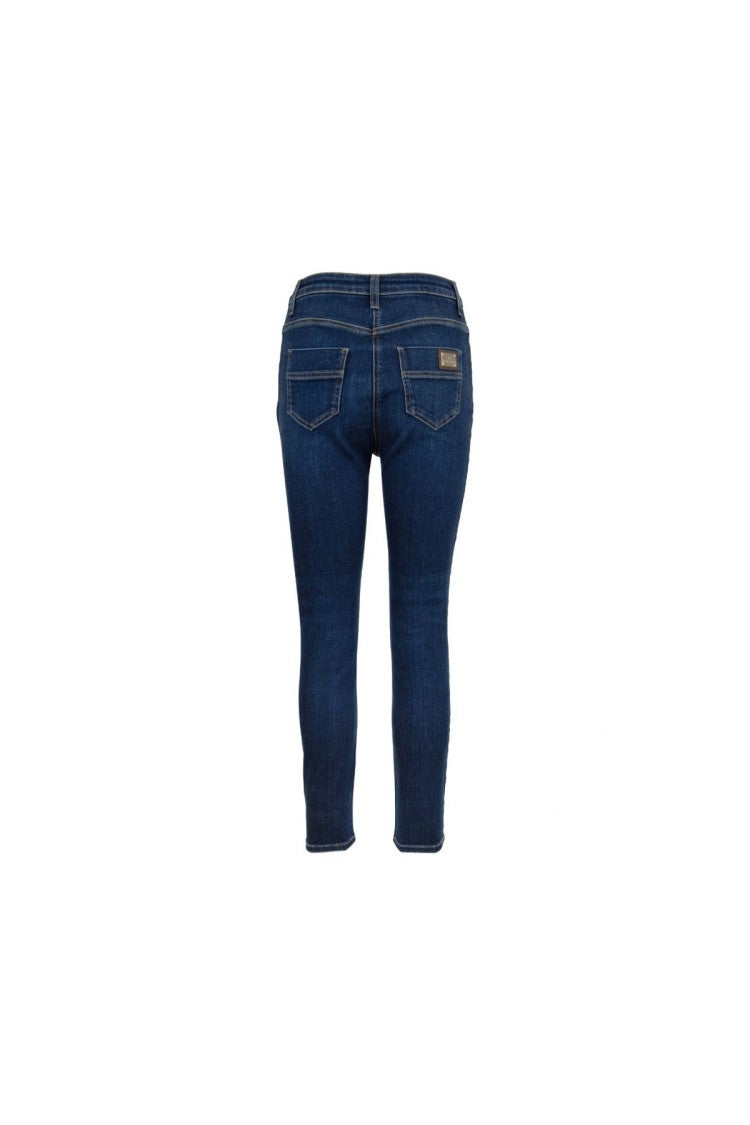 Elisabetta Franchi Blue Cotton-Elastane Denim Jeans