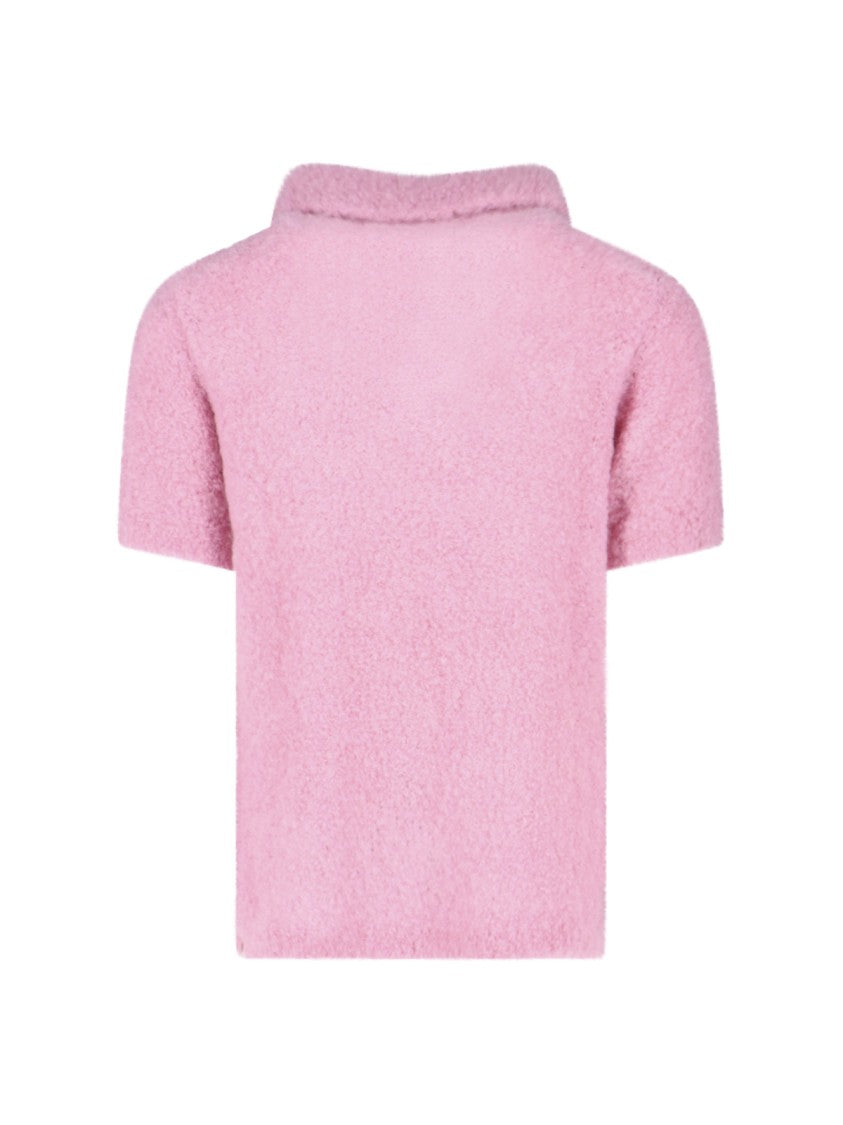 Erl Teddy Polo Shirt – Pink