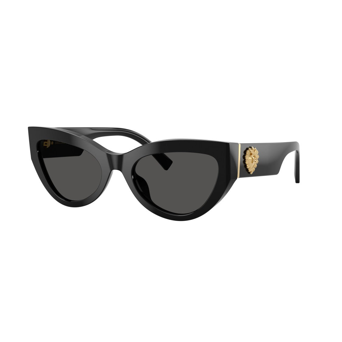 Dolce & Gabbana 0Dg4536 Bold Cat-Eye Sunglasses With Gold Emblem