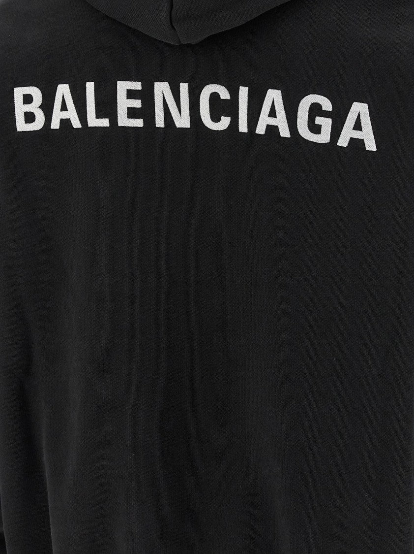 Balenciaga Logo Embroidery Hoodie
