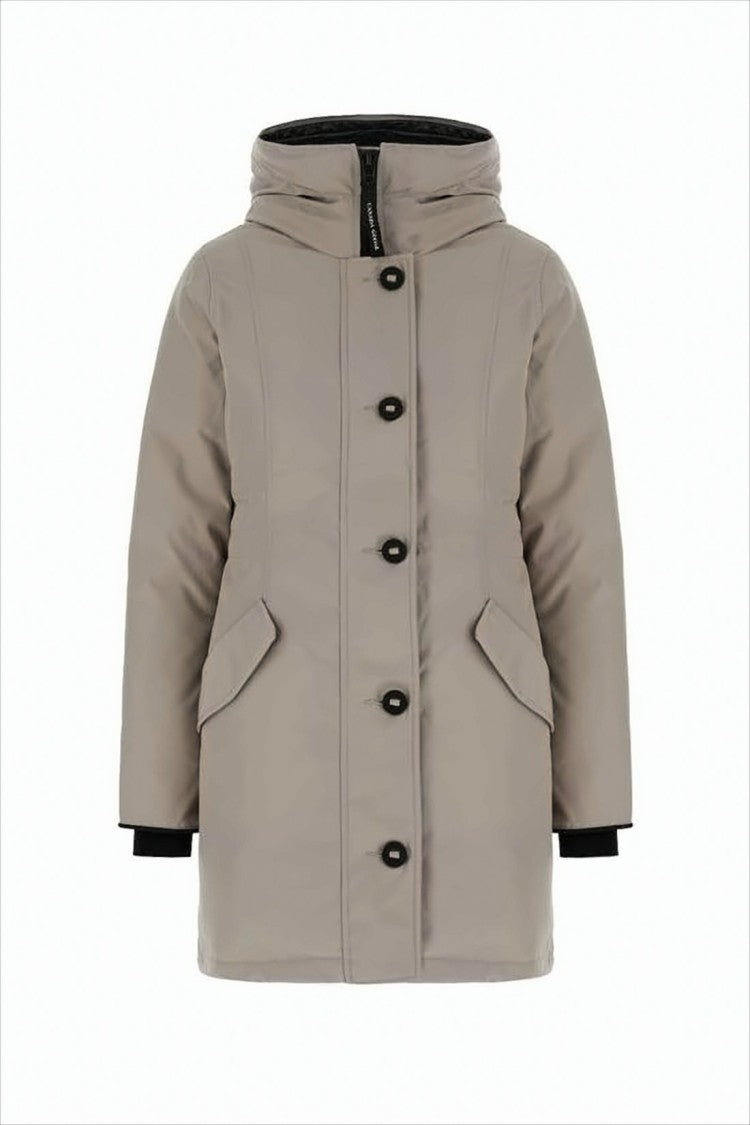 Canada Goose Short Padded Jacket With High Collar And Matte Finish