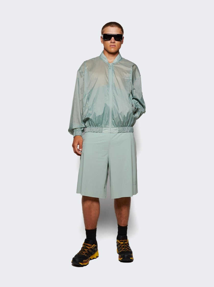 Mm6 By Maison Margiela Regular Fit Jadeite Sports Shorts With White Stitch Detail