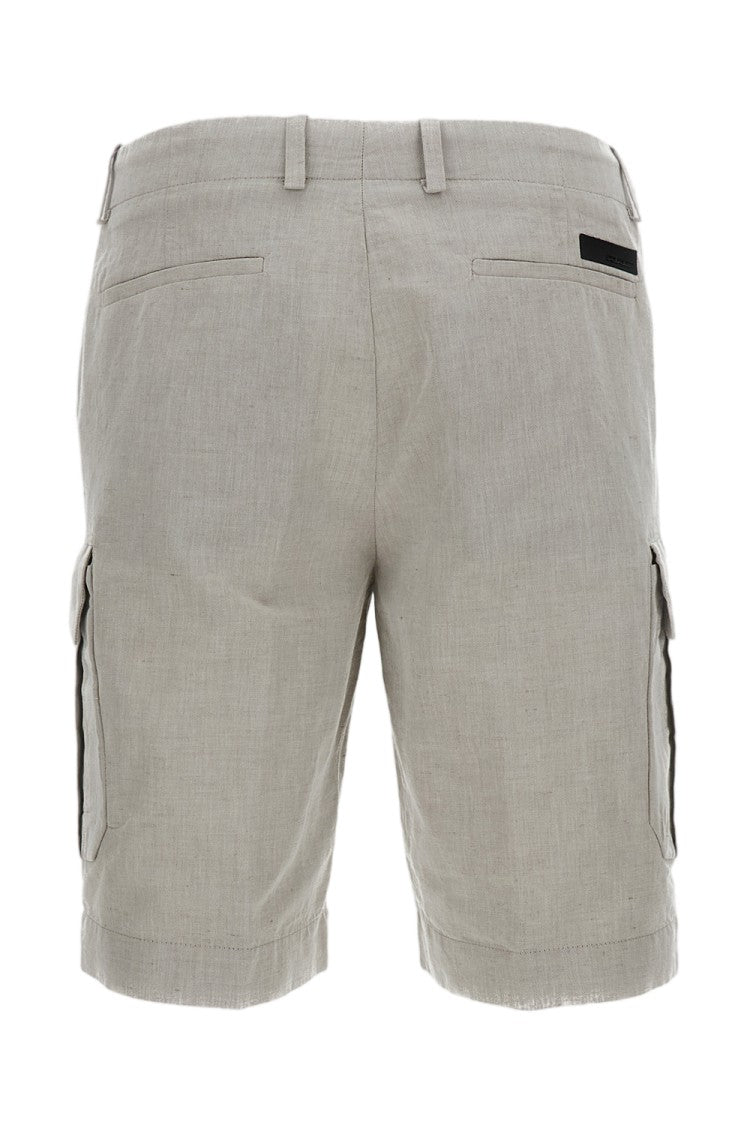 Rrd Linen-Cotton Canvas Cargo Shorts