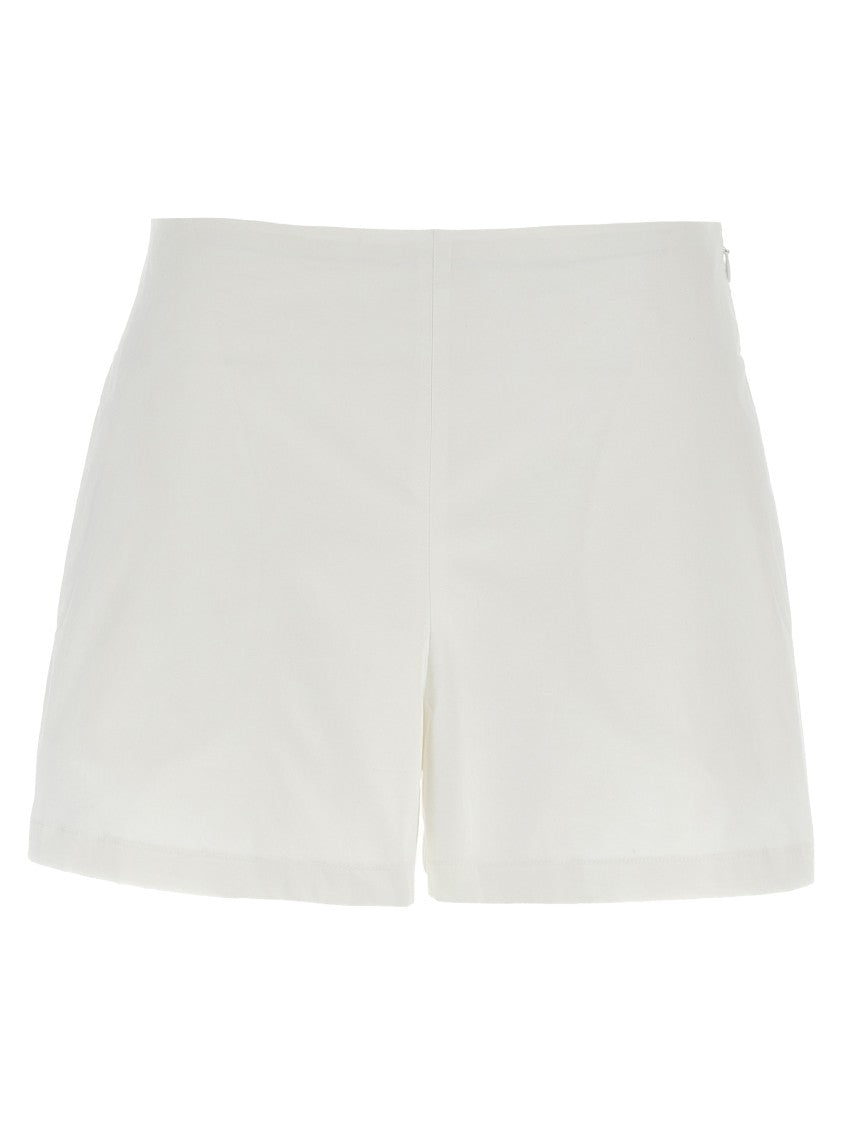 Giovanni Bedin Tailored White Cotton Poplin Shorts