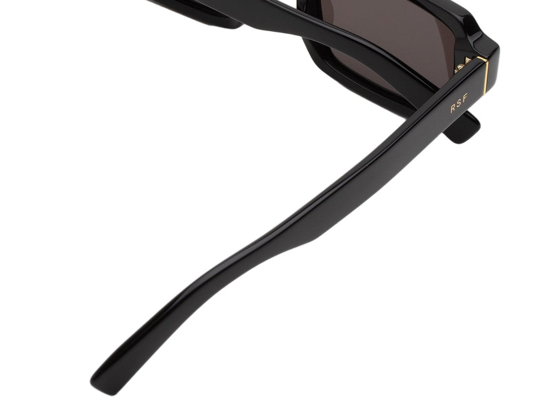 Retrosuperfuture Black Carino Gold Acetate Sunglasses