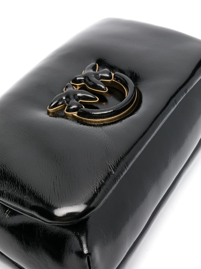 Pinko Love Leather Crossbody Bag