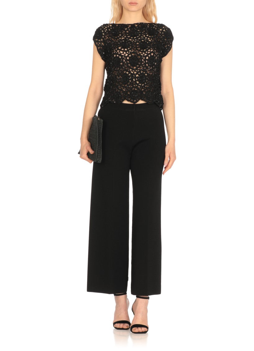 Antonelli Black Iago Knit Top