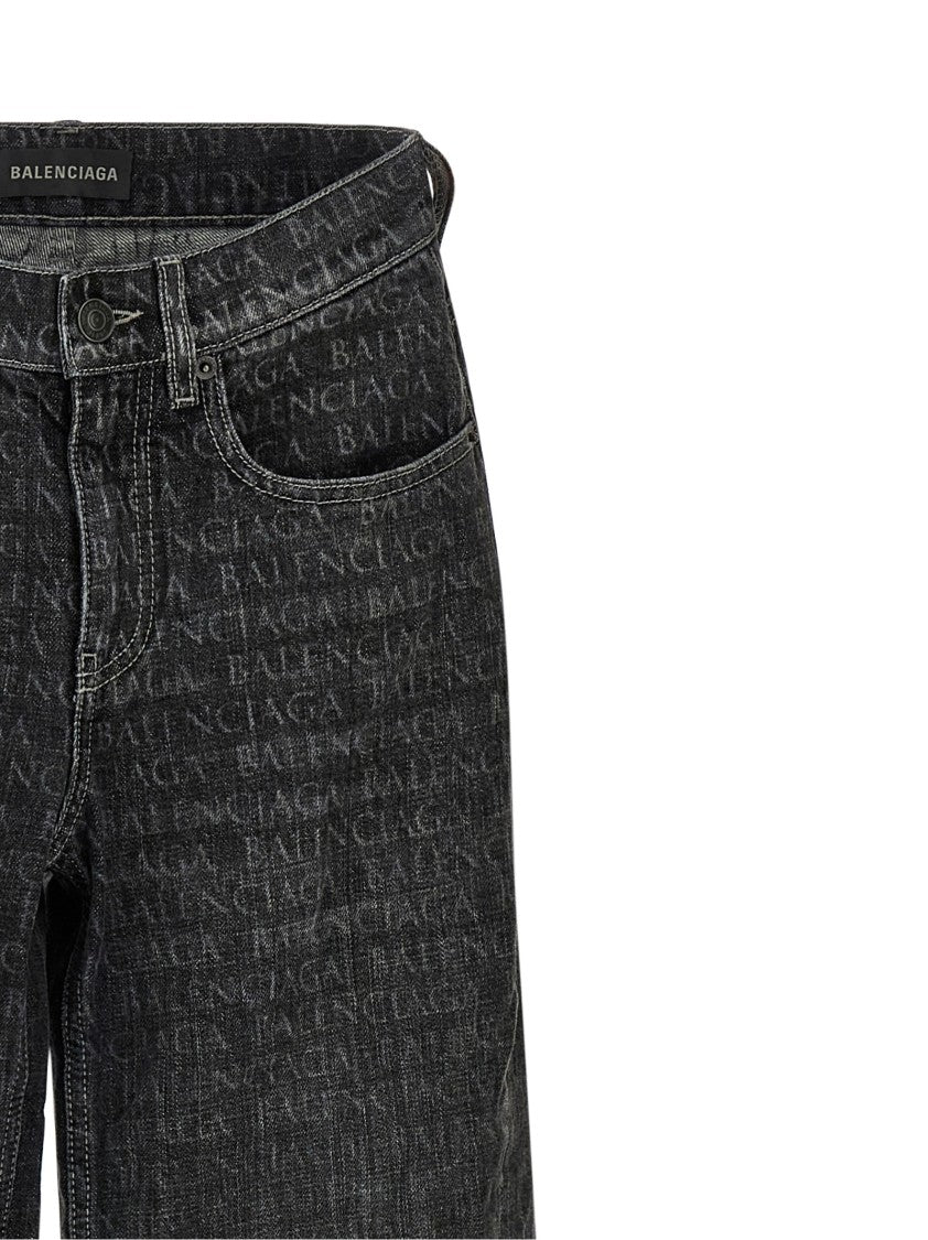 Balenciaga Wide Flared Denim Jeans