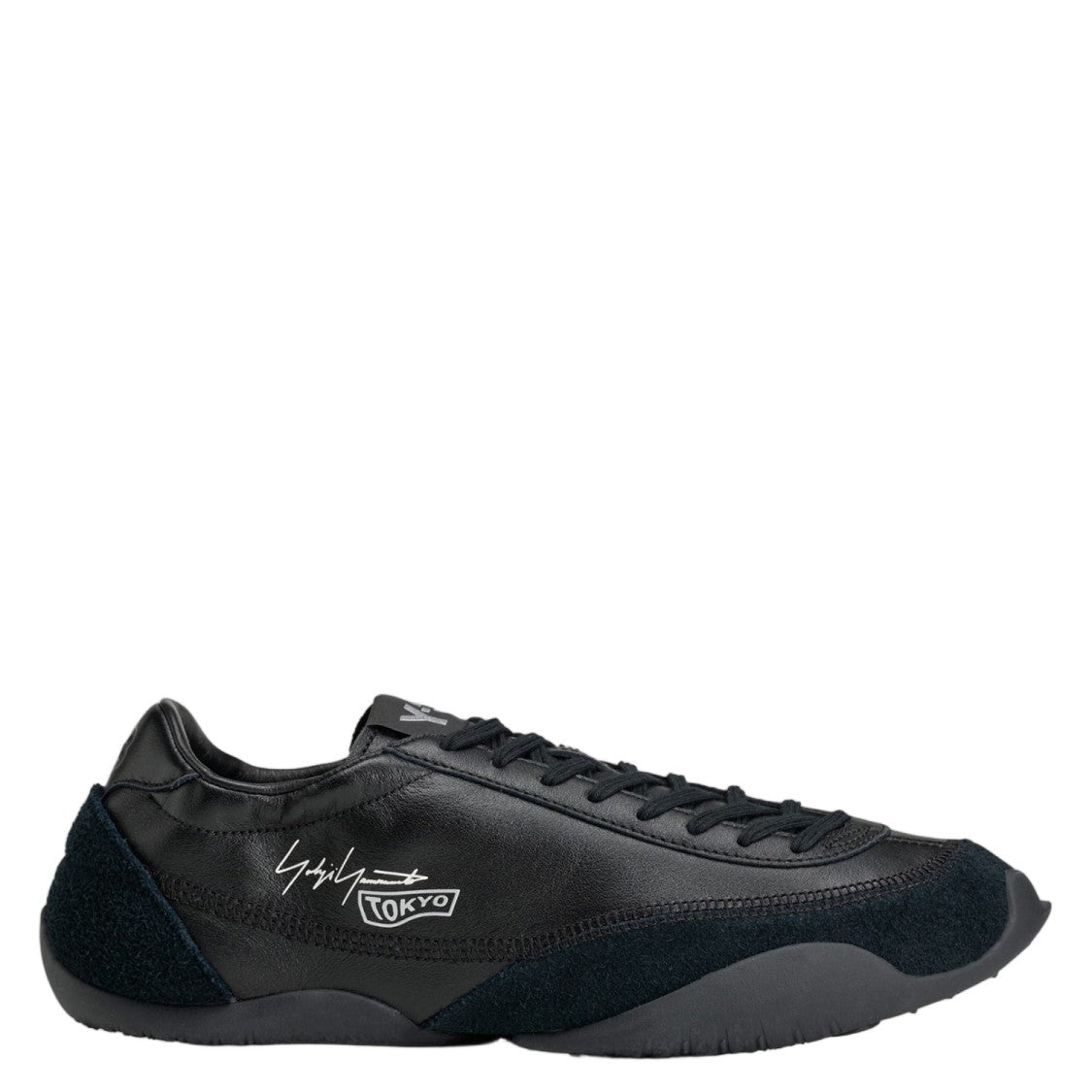 Y-3 Black Tokyo Wrapped Leather Sneakers