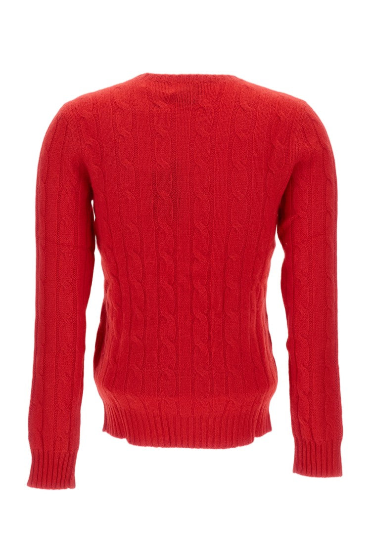 Polo Ralph Lauren Cable Knit Crewneck Pullover In Warm Natural Wool