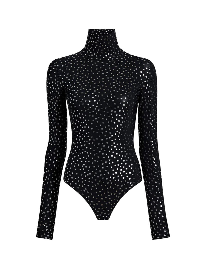 Commando Max Classic Print Turtleneck Bodysuit - Bds203