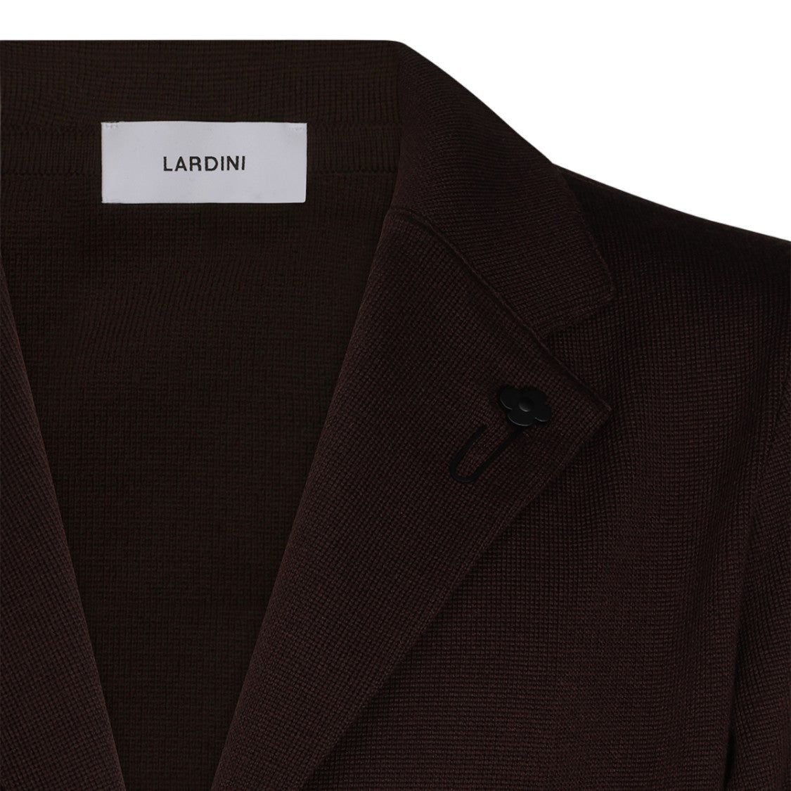 Lardini Classic Tailored Jacket With Floral Lapel Pin Detail