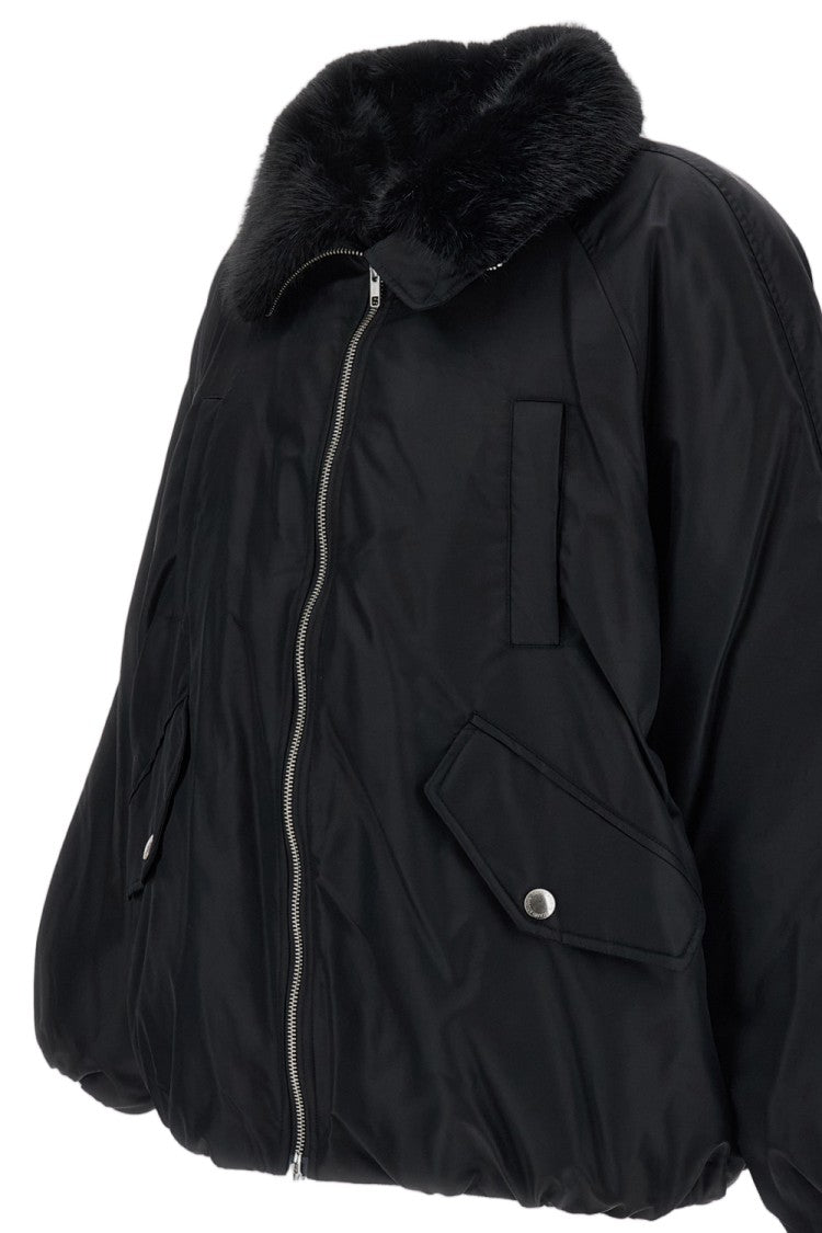 Stand Studio Black Thilda Oversized Padded Nylon Jacket