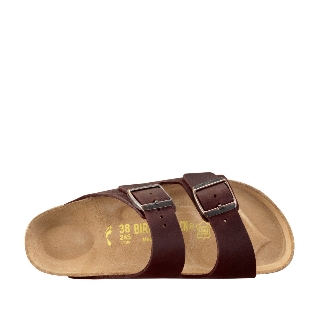 Birkenstock Arizona Sandal In Brown Oiled Leather