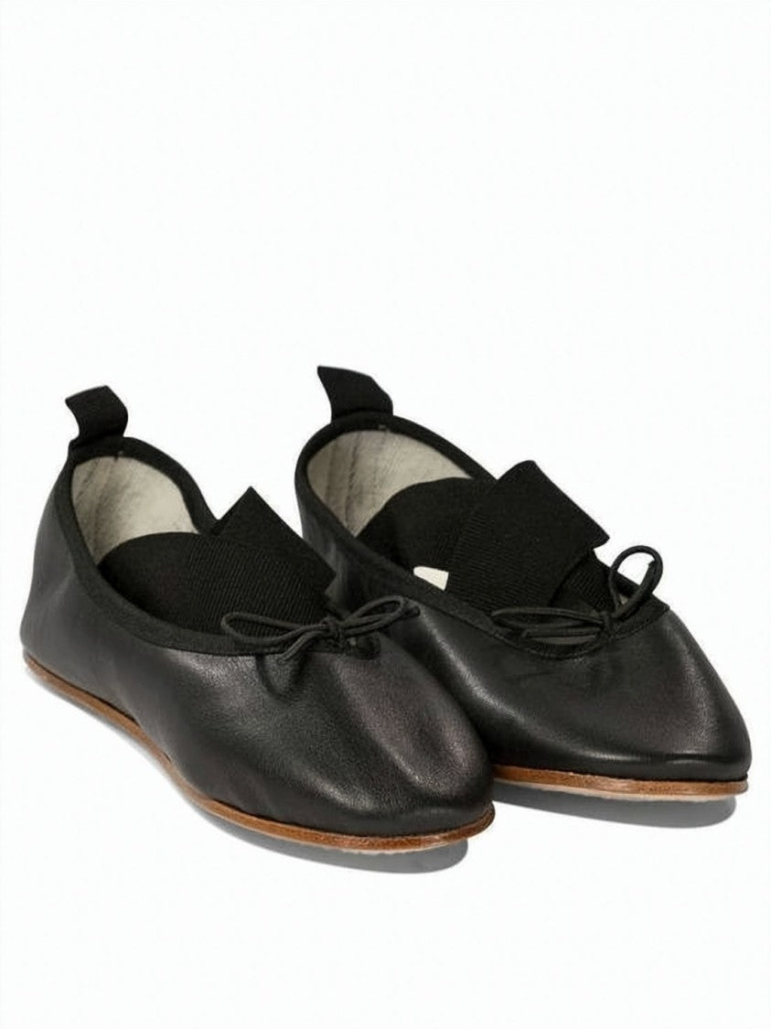 Repetto Smooth Leather Flats With Delicate Bow Detail