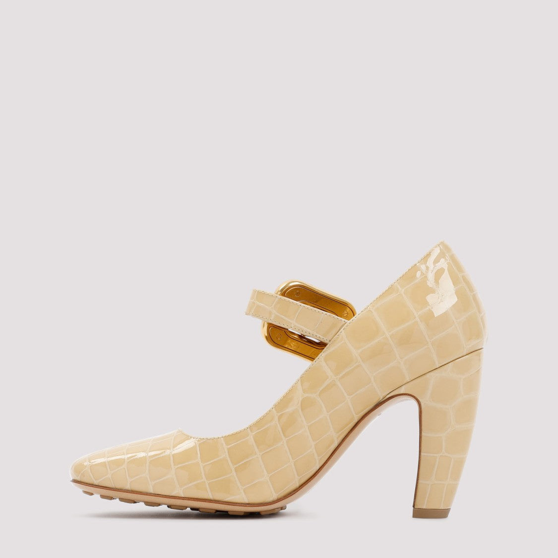 Bottega Veneta Beige Mostra Mary Jane Pump