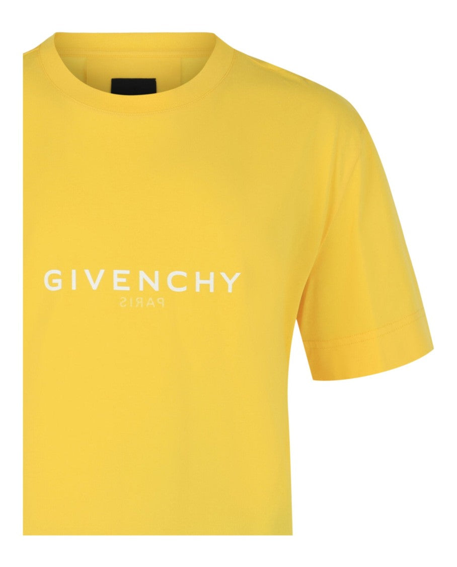 Givenchy Fitted Crewneck T-Shirt With Prominent Givenchy Paris Logo