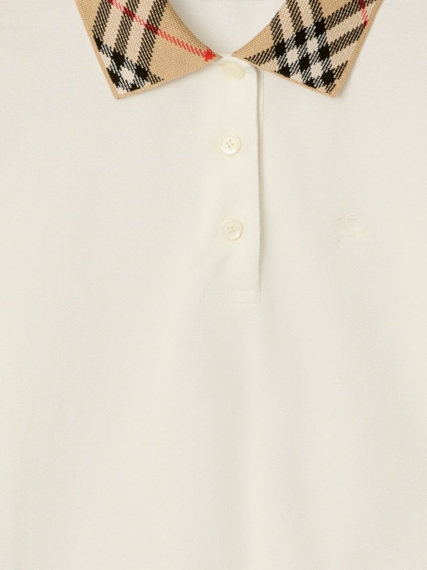 Burberry Classic Fit Polo Shirt With Check-Patterned Collar