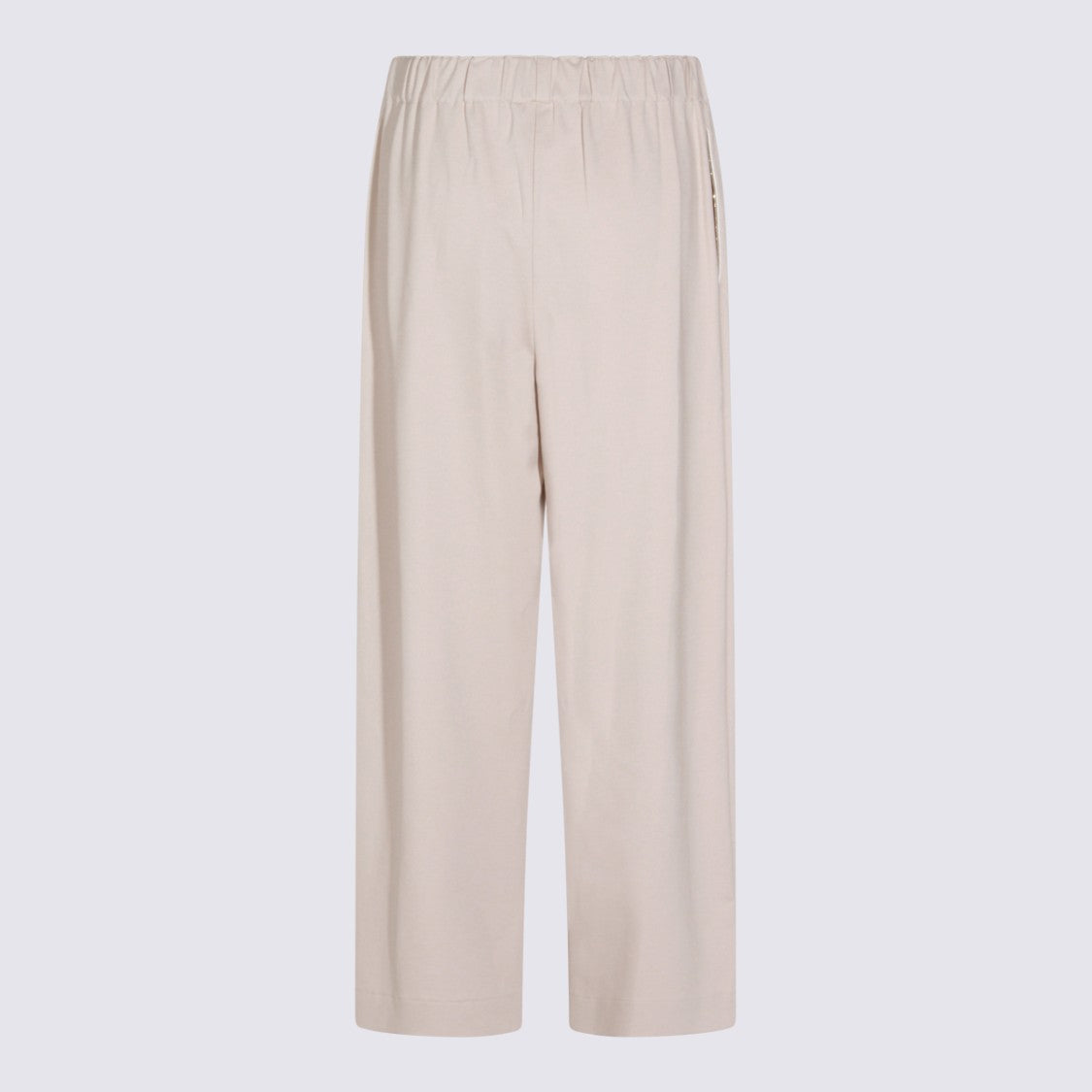 Fabiana Filippi Straight-Leg Trousers With Elastic Waistband And Side Pockets