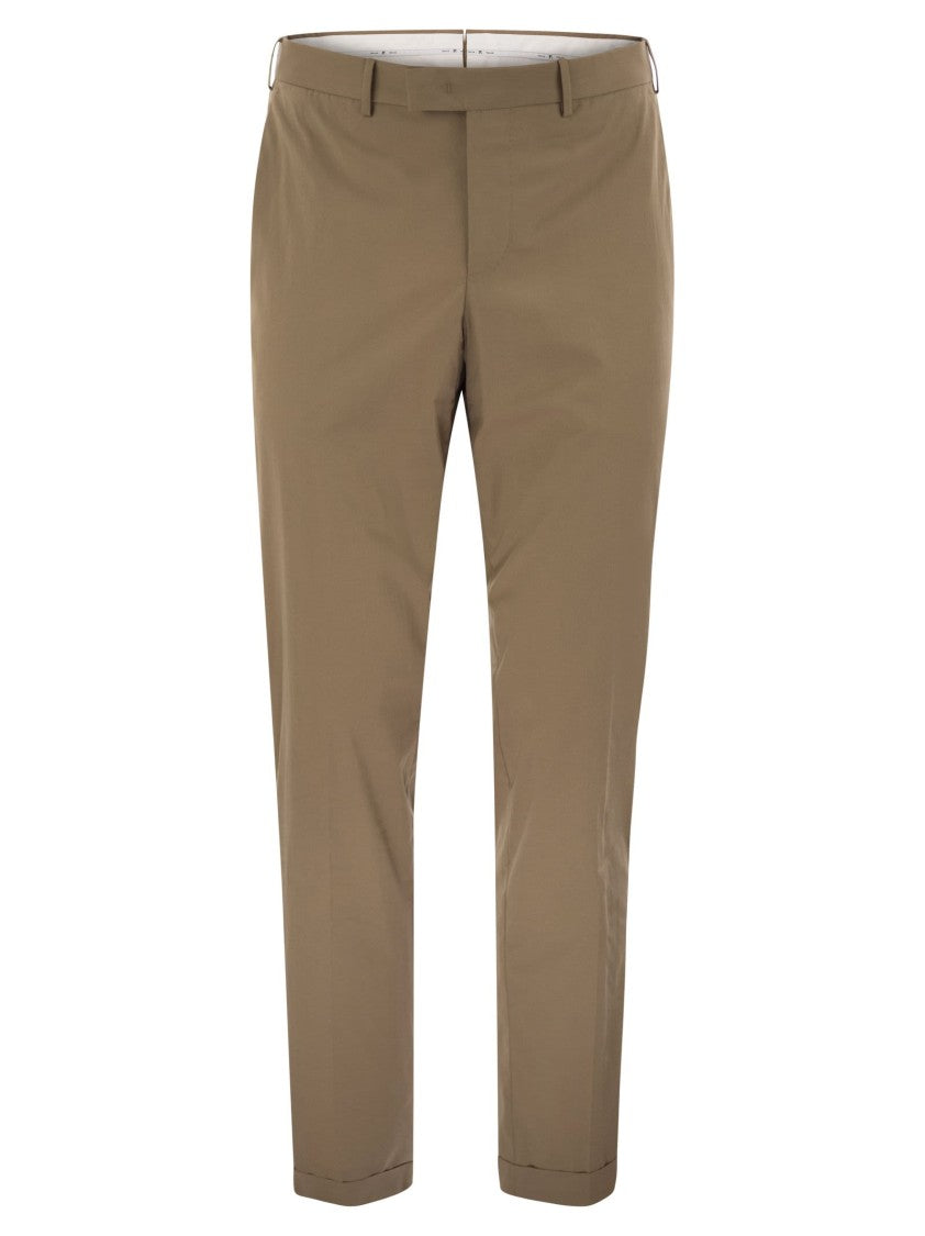 Pt Torino Master-Fit Cotton-Blend Trousers
