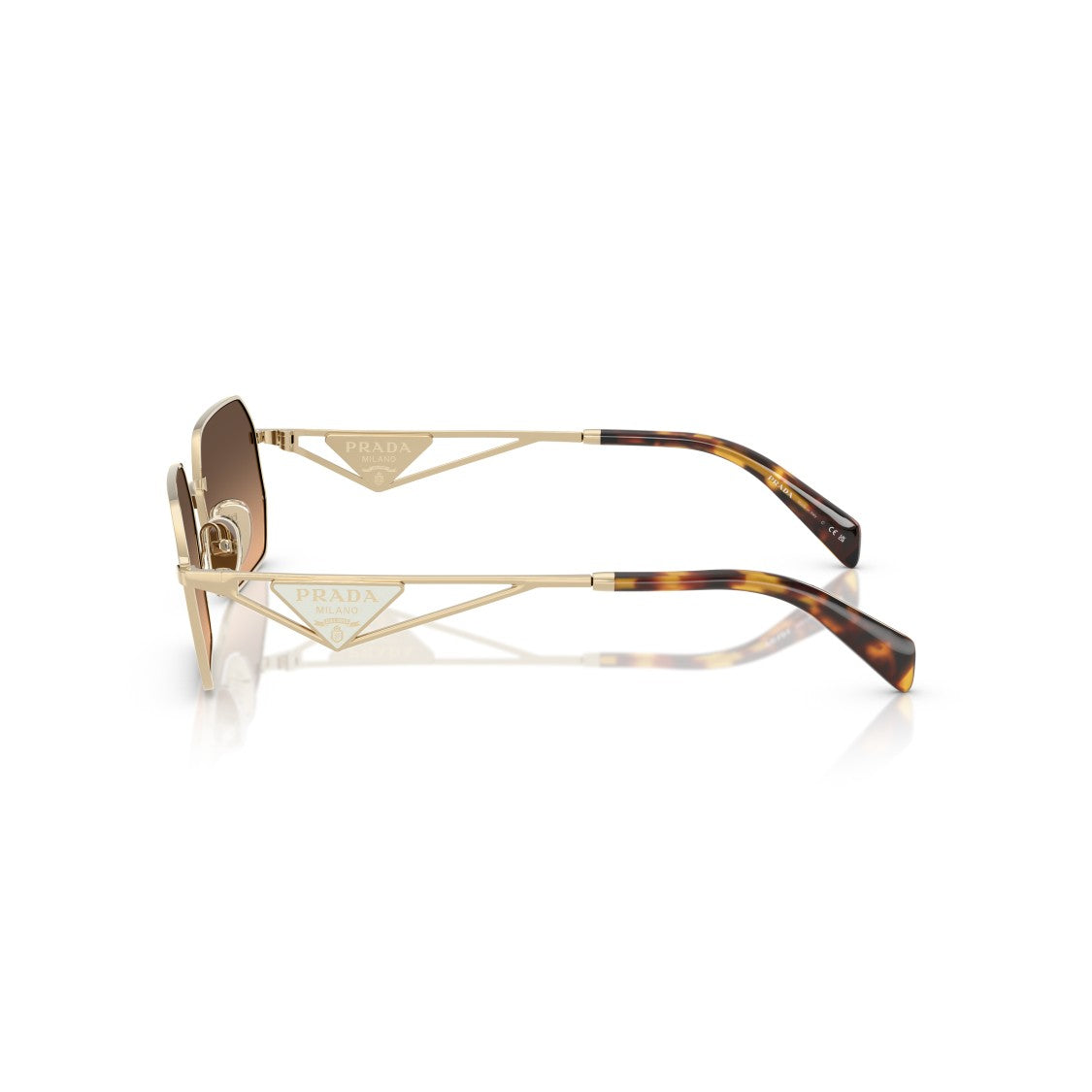 Prada 0Pr A51s Octagonal Steel Sunglasses