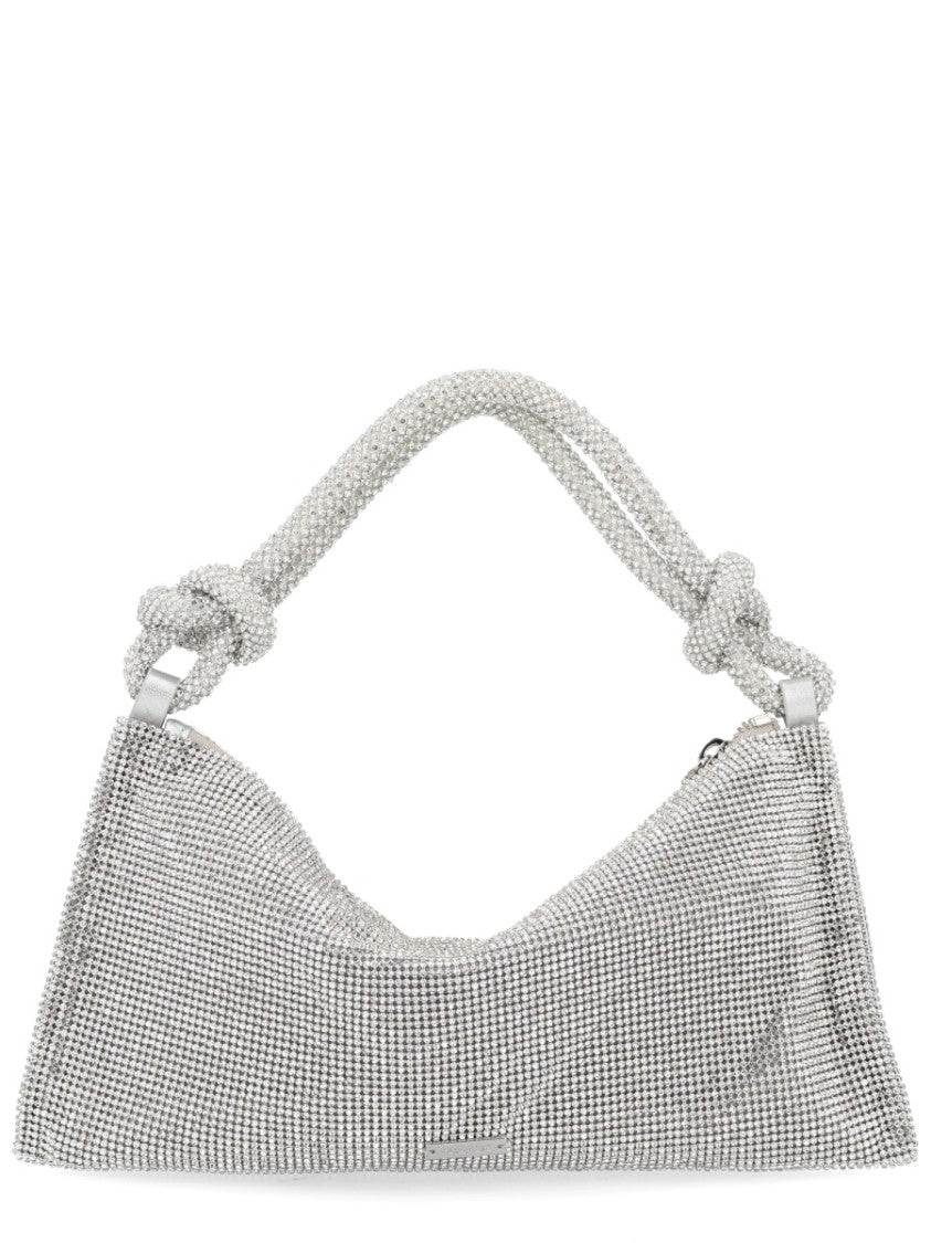 Cult Gaia Neutrals Hera Glass Rhinestone Handbag