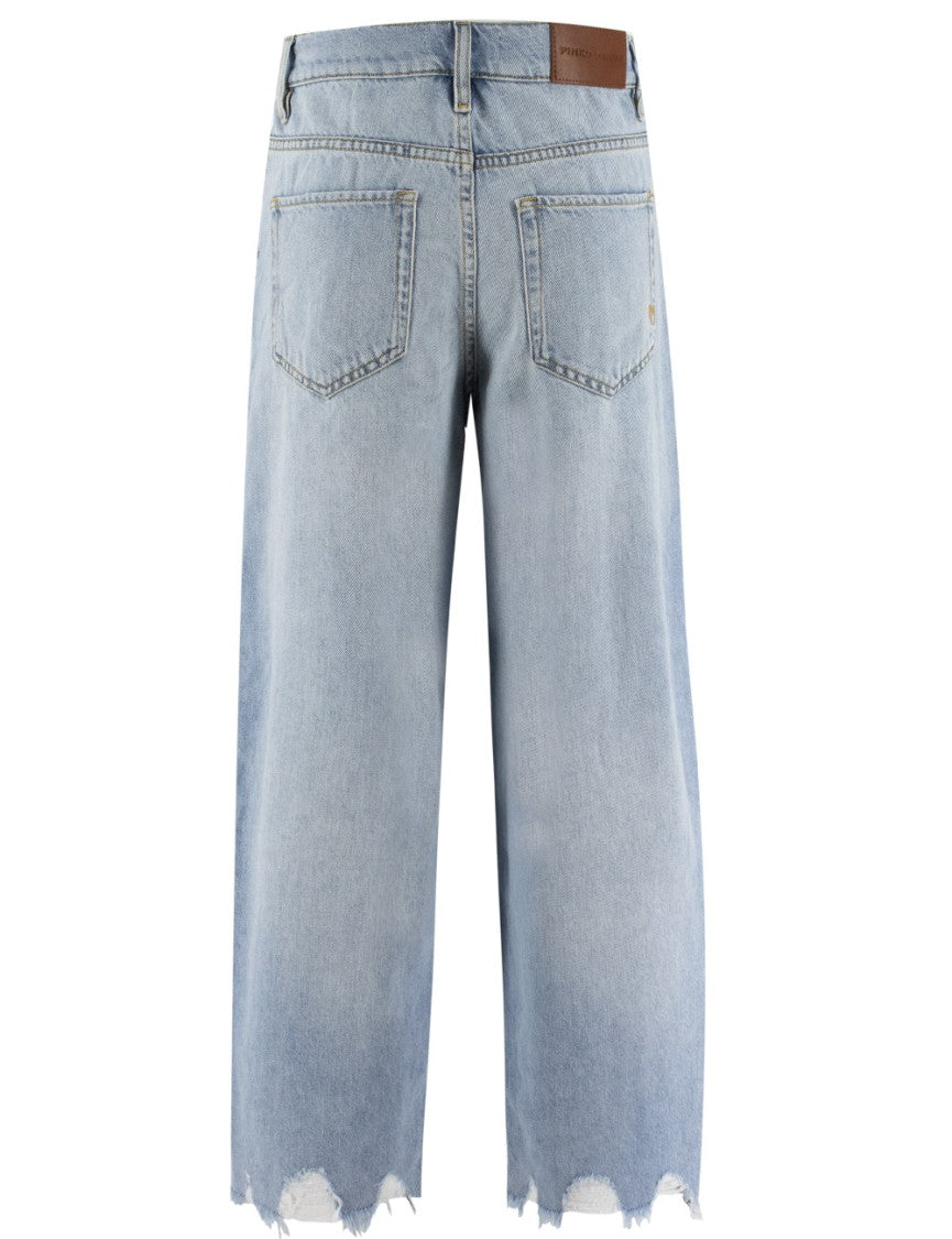 Pinko Jeans With Frayed Hem