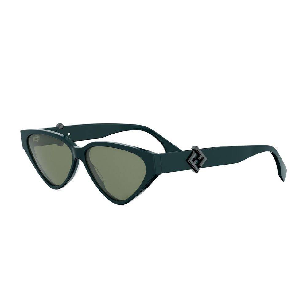 Fendi Ff Diamonds Triangular Cat-Eye Acetate Sunglasses