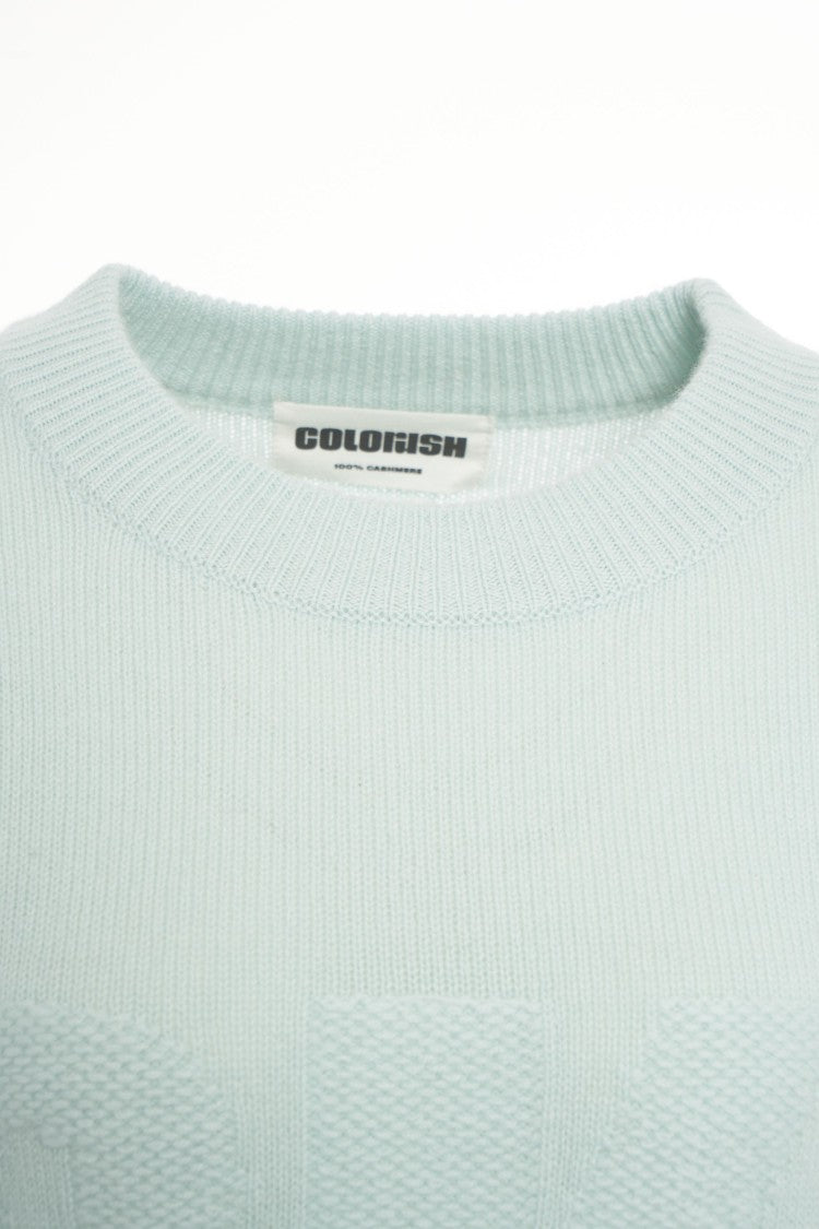 Crush Classic Fit Cashmere Sweater With Ribbed Details