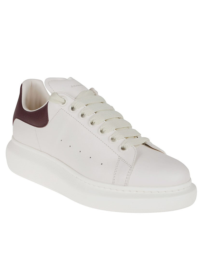 Alexander Mcqueen White Oversized Leather Sneakers