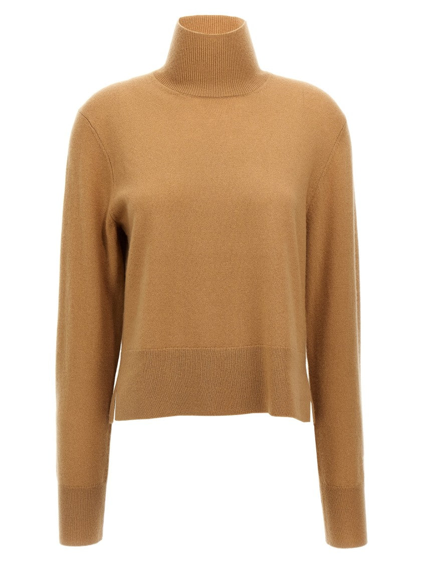 Totême 'Cropped Turtleneck' Turtleneck Sweater