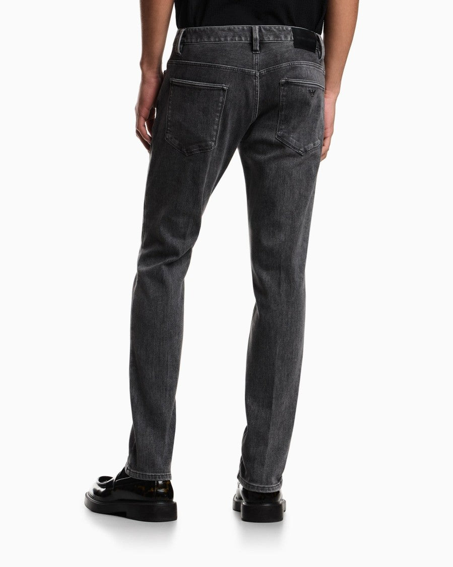 Emporio Armani Low Waist Slim-Fit Jeans With Five-Pocket Design