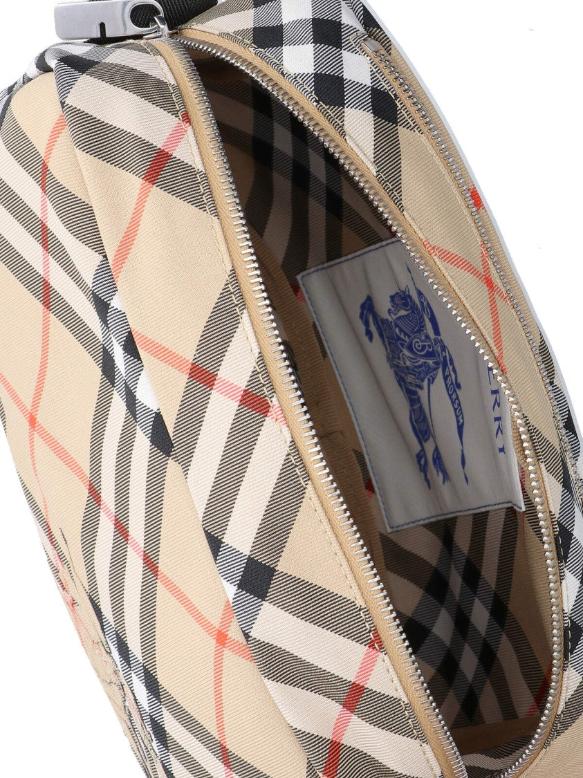 Burberry Beige Multicolor Check Pattern Burberry Crossbody Bag
