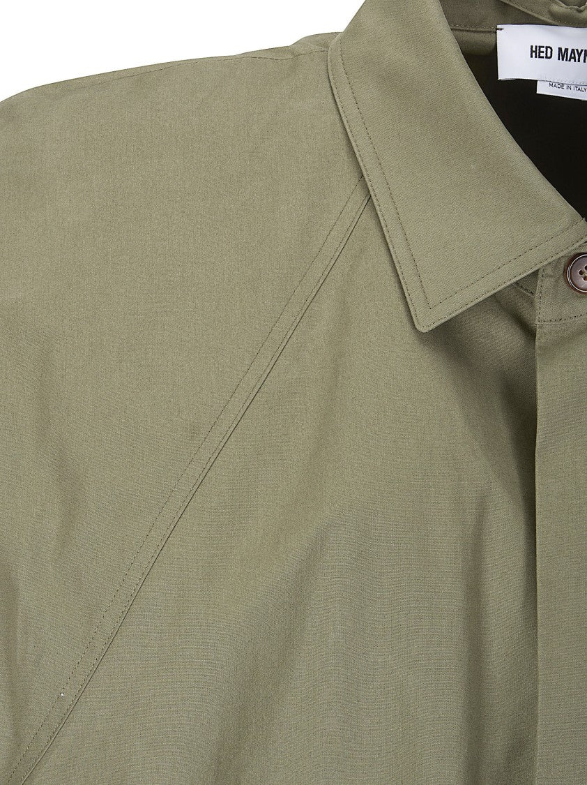 Hed Mayner Oversized Green Pea Coat